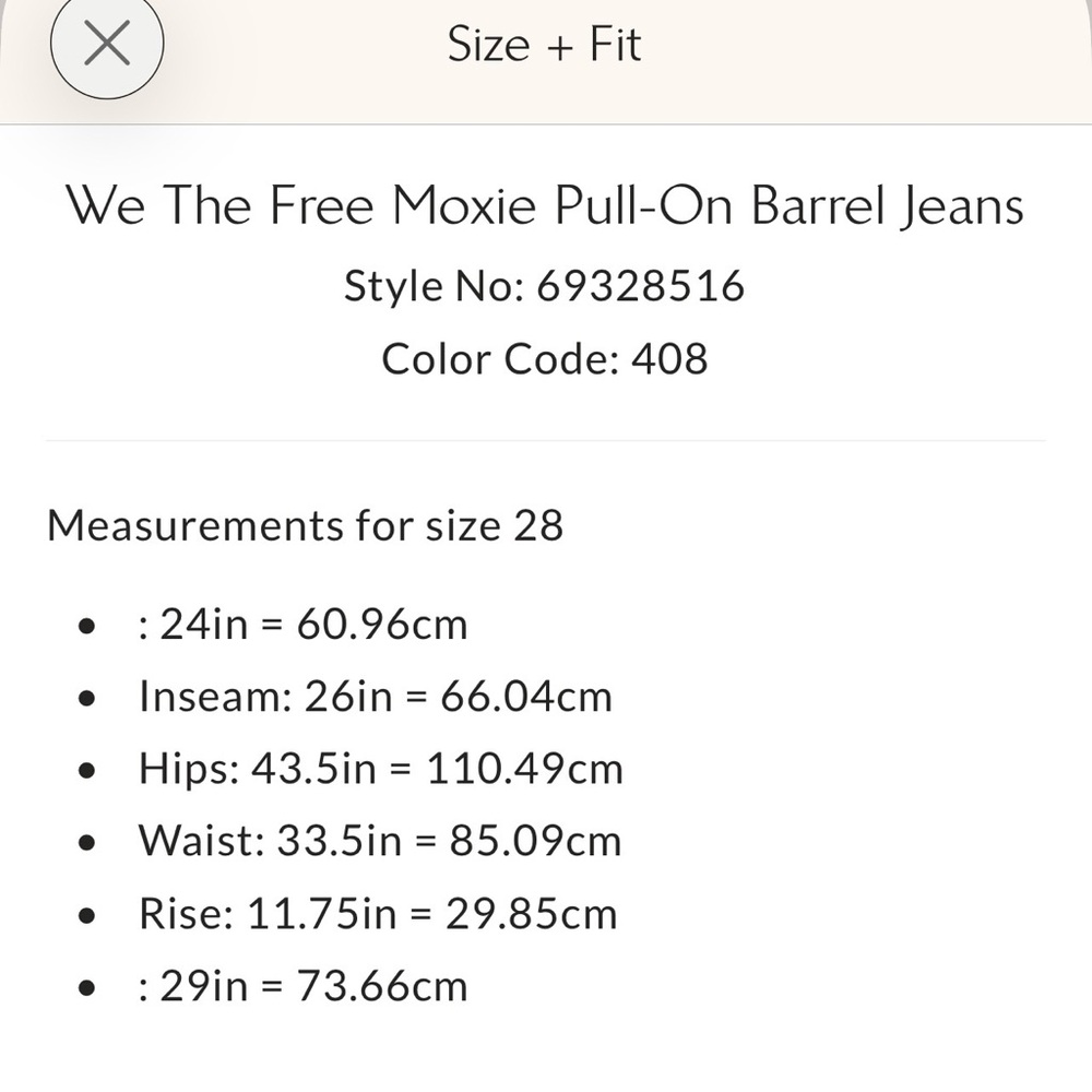 WE THE FREE by Free People: “Moxie” Low Slung Pull-On Barrel Jeans NWT - Picture 6 of 12